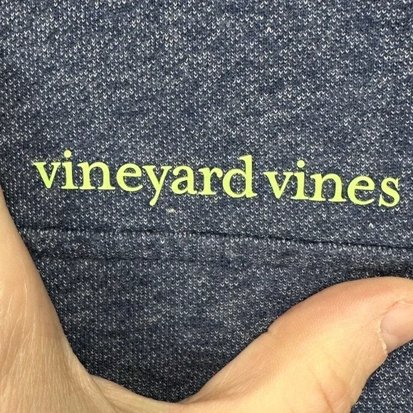 Vineyard Vines Pullover Sweatshirt Mens Medium Blue Green Quarter Zip Sweater